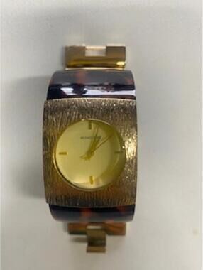 Michael Kors Women's Gold Tone and Tortoise Shell Watch